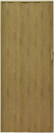 Skladacie dvere 001P svetlý dub matný 90 cm