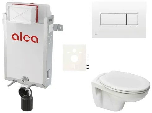 Cenovo zvýhodnený závesný WC set Alca na zamurovanie + WC Ceramia S-Line Pro SIKOAP4