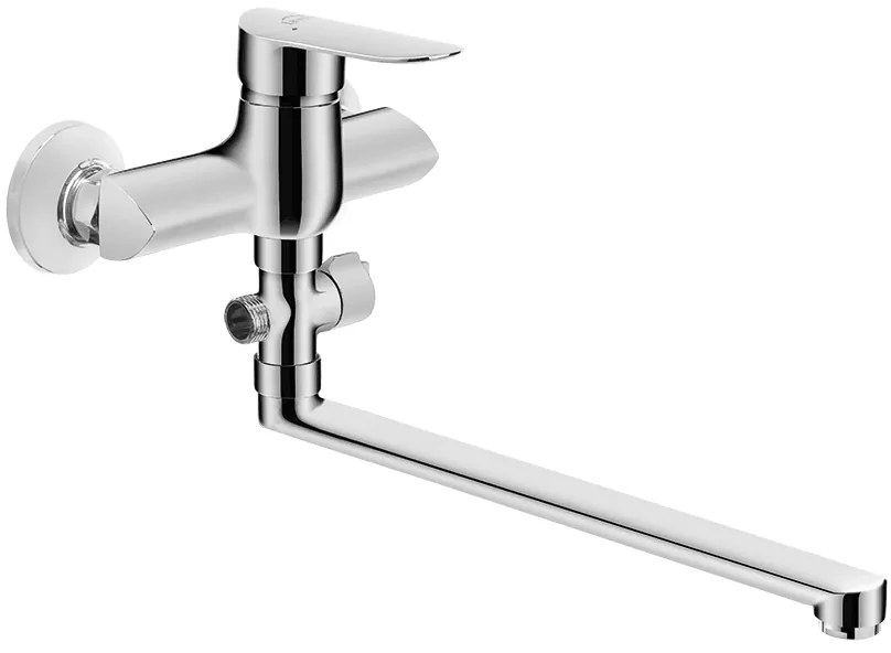 Laveo Appia, vaňová/sprchová batéria nástenná h-185, chrómová, LAV-BLP_01FD