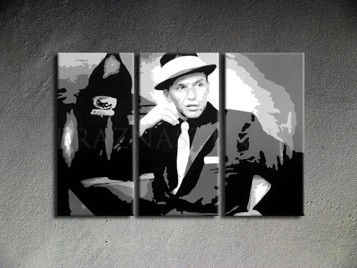 Ručne maľovaný POP Art obraz Frank Sinatra sin