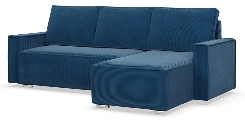 Rohová rozkladacia sedacia súprava LUCCA Modrá