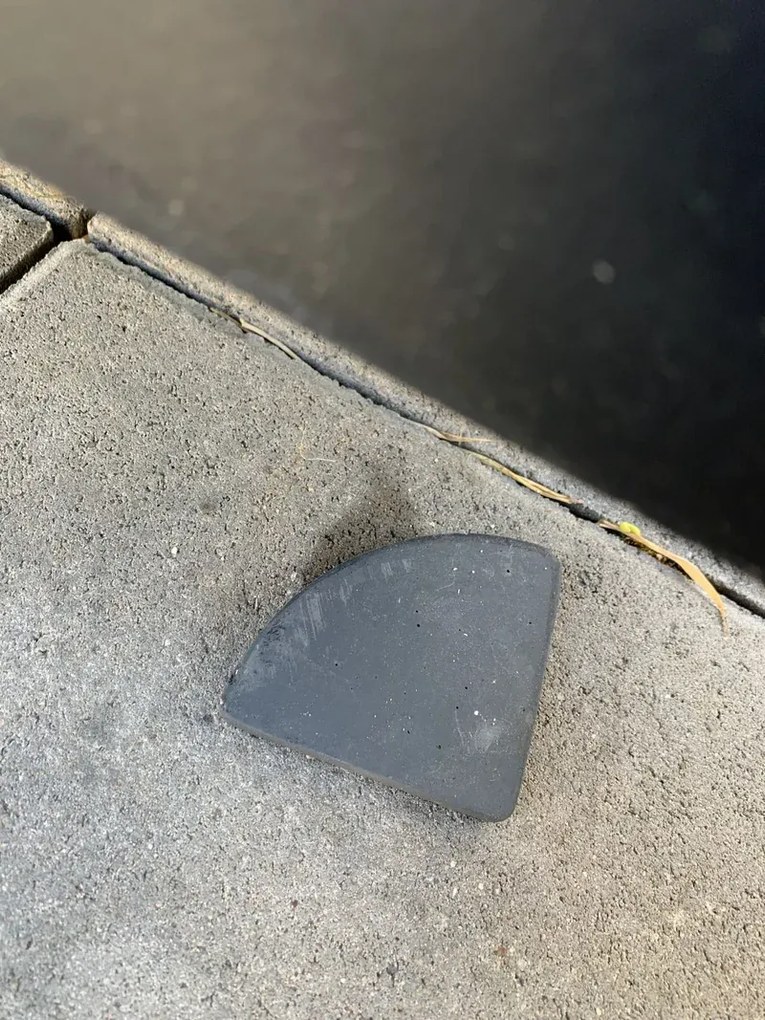 Podložky pod kvetináč PUT, umelý kamen, 7 x 7 cm, 4-set, sivá