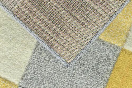 Koberce Breno Kusový koberec PORTLAND 1923/RT44, žltá, viacfarebná,120 x 170 cm