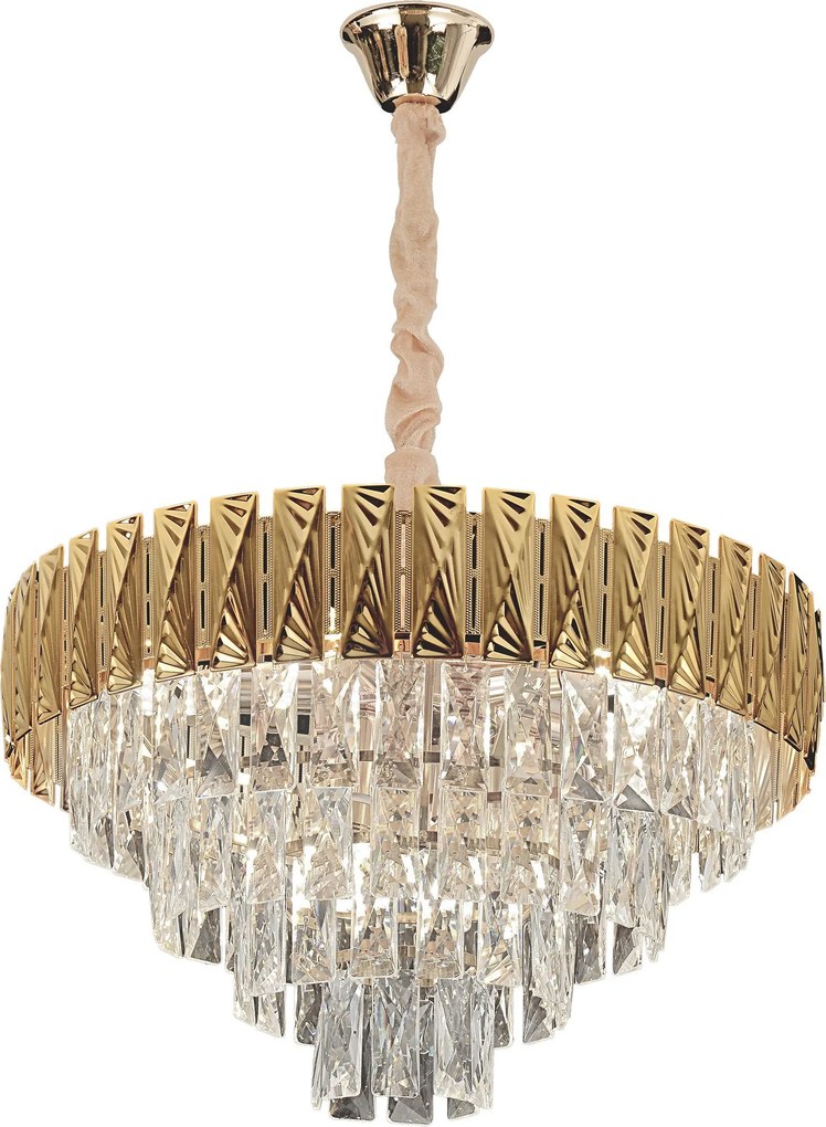 Toolight Toolight, závesné svietidlo 60cm, 9xE14, G060-CP, zlatá lesklá, OSW-06384