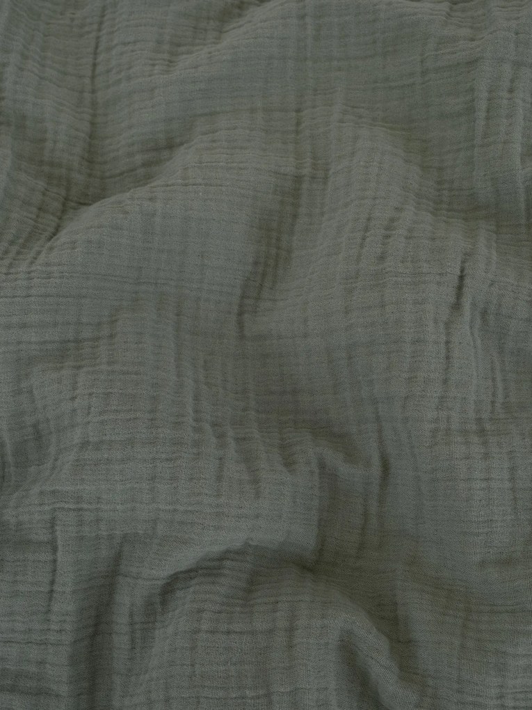 Francúzske mušelínové obliečky - Alexia Duo olivová/prírodná 220 × 200 cm, 2ks 70 x 90 cm