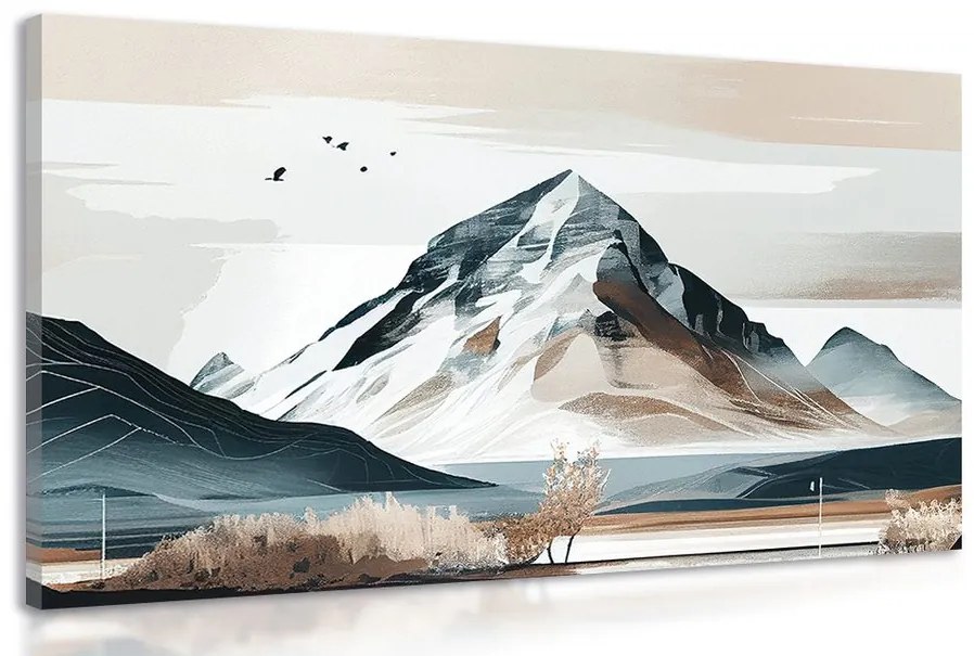 Obraz malebné hory v škandinávskom štýle Varianta: 60x40