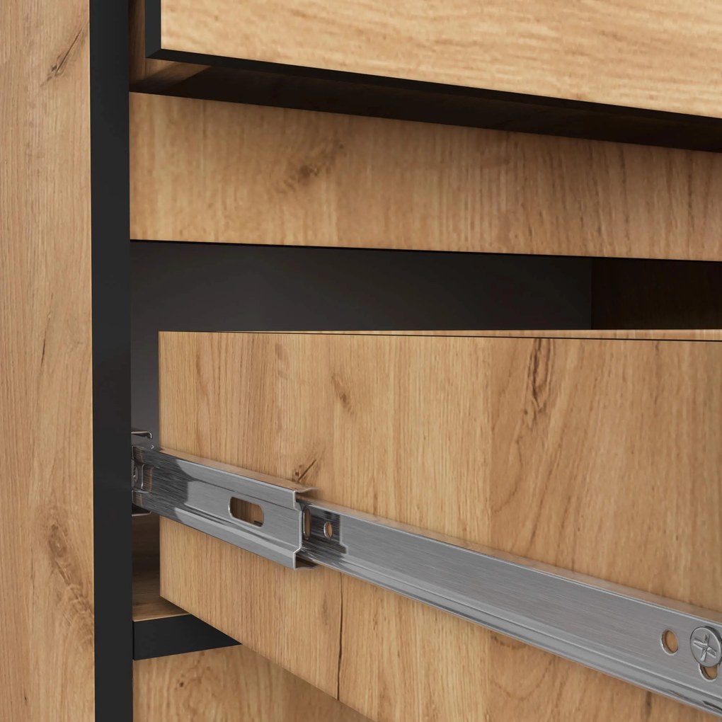 Komoda K60 cm s 2 zásuvkami dub craft