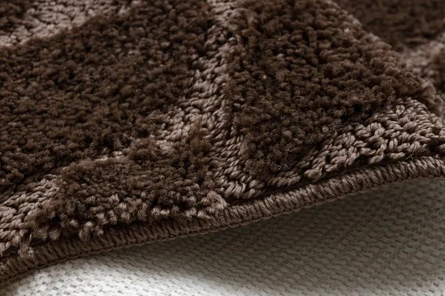 Kúpeľňový koberček SUPREME LINES kamienky, hnedý