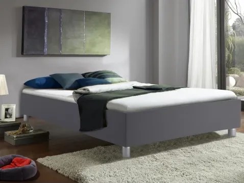 Posteľ Studio 140x200 cm, tmavo šedá látka%