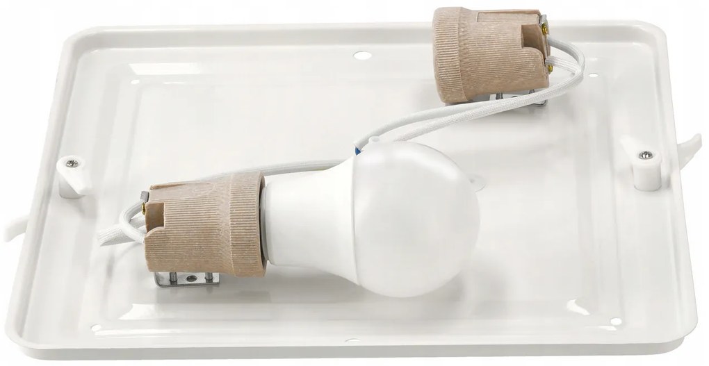 ECOLIGHT LED stropné svietidlo 2xE27 + 2x žiarovka Philips E27 10W