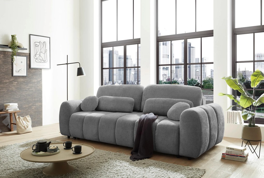 XXXLutz ROZKLADACIA POHOVKA, textil, sivá MID.YOU - Sedačky - 002220054301