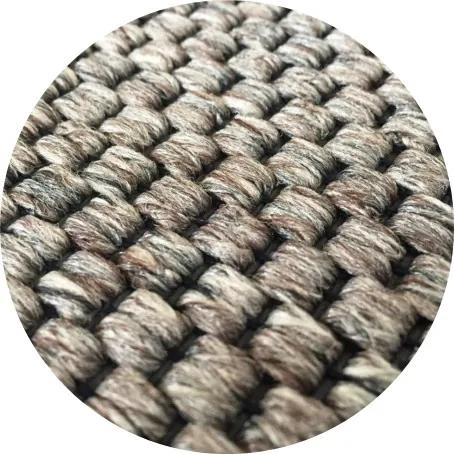 Vopi koberce Kusový koberec Nature tmavě béžový kulatý - 200x200 (průměr) kruh cm