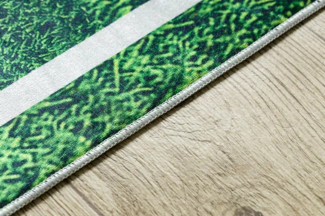 Detský koberec protišmykový BAMBINO 51760 futbalové ihrisko, zelený