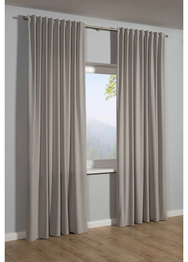 Sivý záves 135x245 cm Kord – Sehlbach
