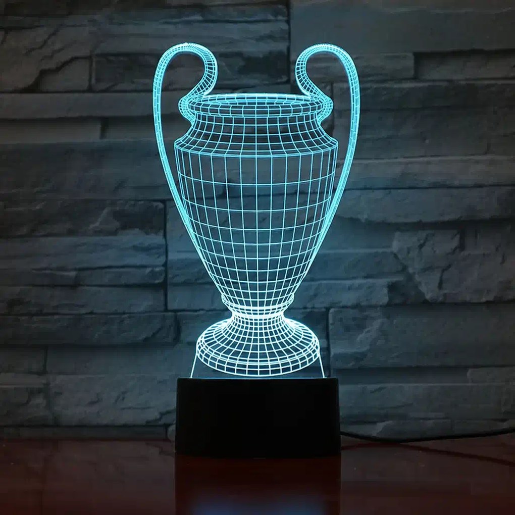 3Dmix 3DL-DFS020 – 3D LED nočná lampa - Pohár pre víťazov (Trofej) (Aroma)