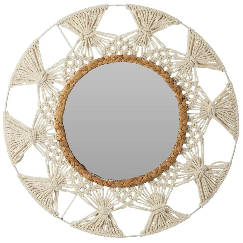 Zrkadlo Boho1, hnedé/béžové