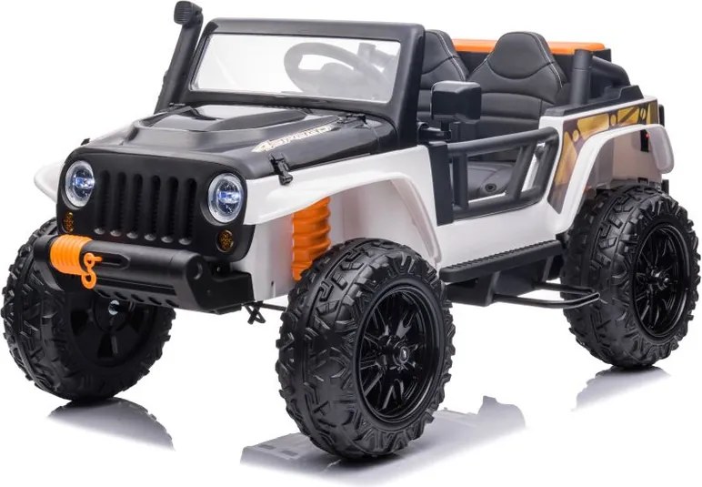 LEAN CARS Elektrické autíčko XB-1118 LED diaľkové ovládanie biele
