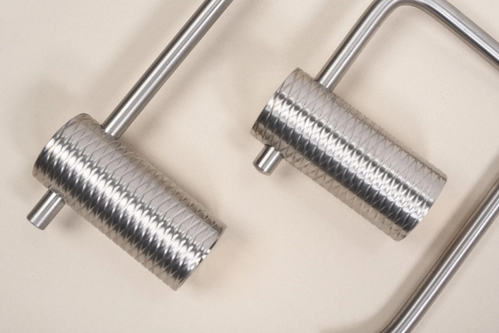 Rea Prism, kúpeľňový vešiak na uterák, 9711A, brúsená oceľ, REA-98032