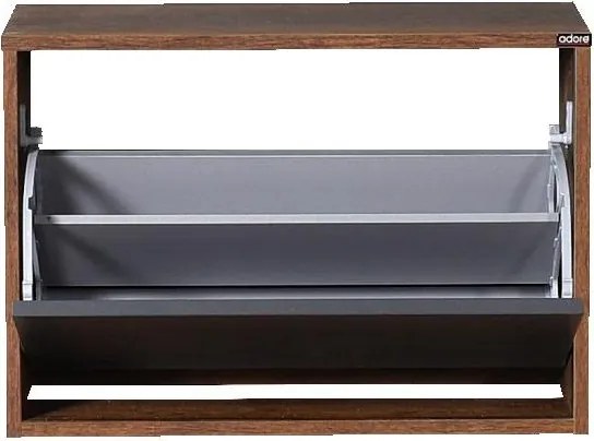 Botník (skrinka na topánky) Tosina 1 (orech oslo + antracit). Akcia -13%. Vlastná spoľahlivá doprava až k Vám domov. 1094529