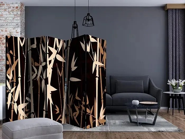 Paraván - Bamboos II [Room Dividers] Veľkosť: 225x172, Verzia: Akustický