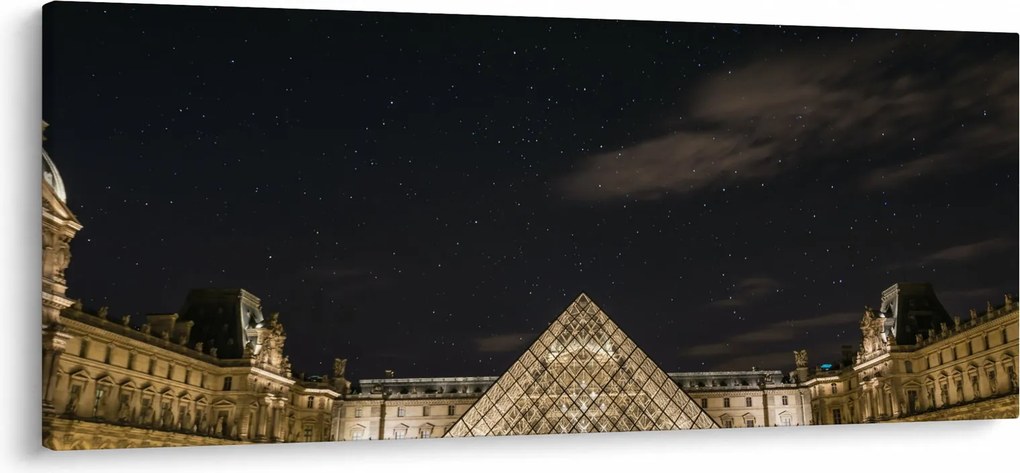 Obraz - Louvre v noci (120x50 cm)