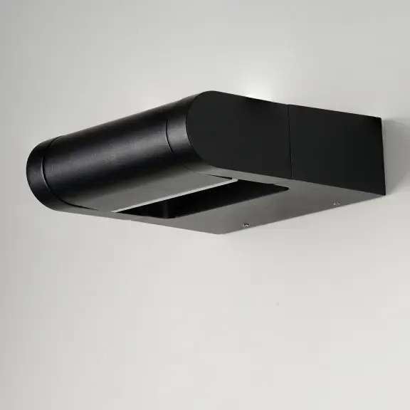 Vonkajšia stojaca lampa Frame wall čierna