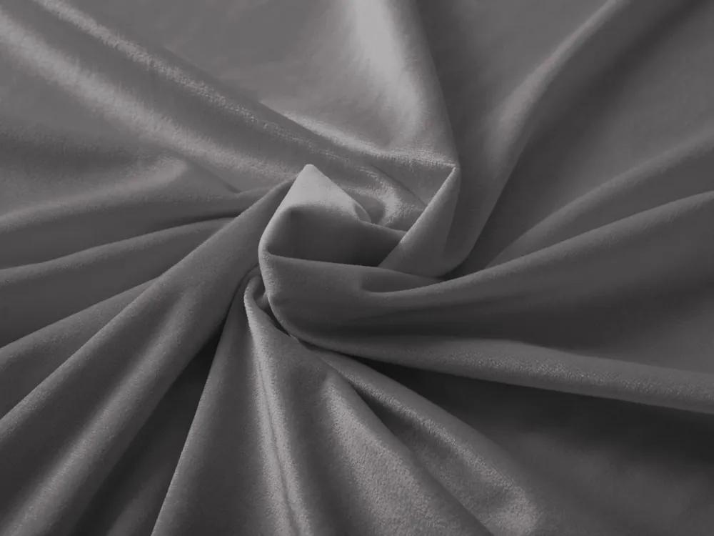 Biante Zamatový štvorcový obrus Velvet Prémium SVP-017 Tmavo sivý 120x120 cm