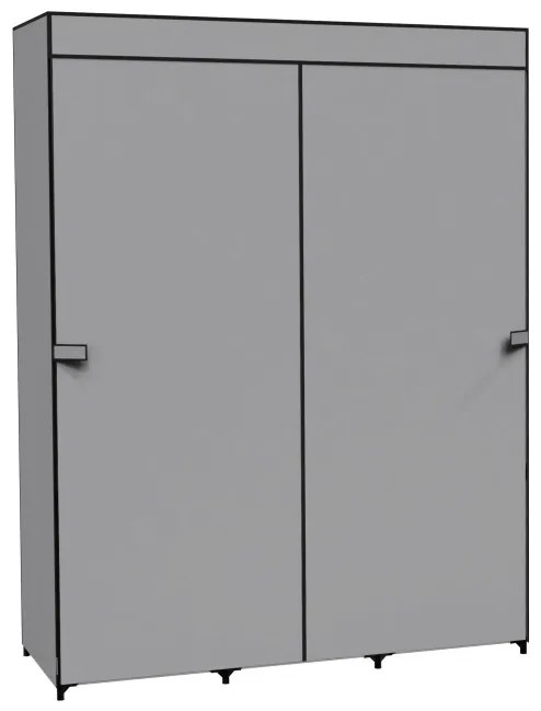 Šatníková skriňa CELINA antracitová / čierna