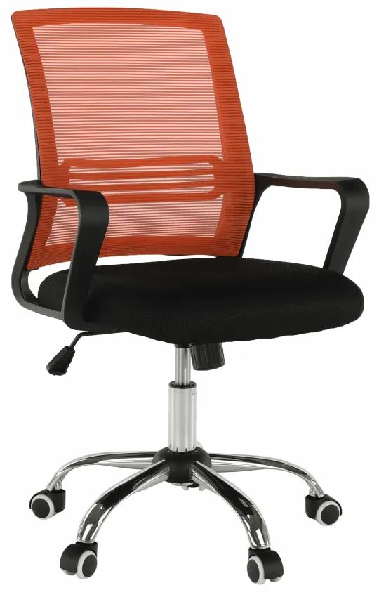 Kancelárska stolička April (čierna + oranžová). Vlastná spoľahlivá doprava až k Vám domov. 1034252