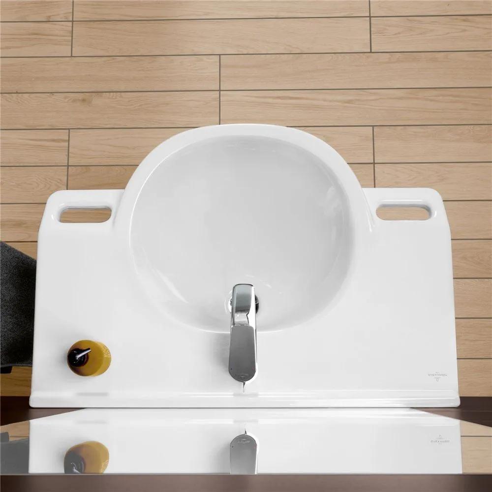 VILLEROY &amp; BOCH ViCare závesné umývadlo s otvorom, bez prepadu, 800 x 550 mm, biela alpská, 41208101