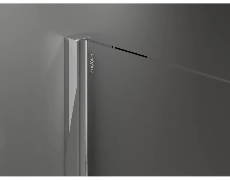 Mexen Velar, sprchový kút s posuvnými dverami 160 x 100 cm, 8mm šedé sklo, chrómová, 871-160-100-41-01
