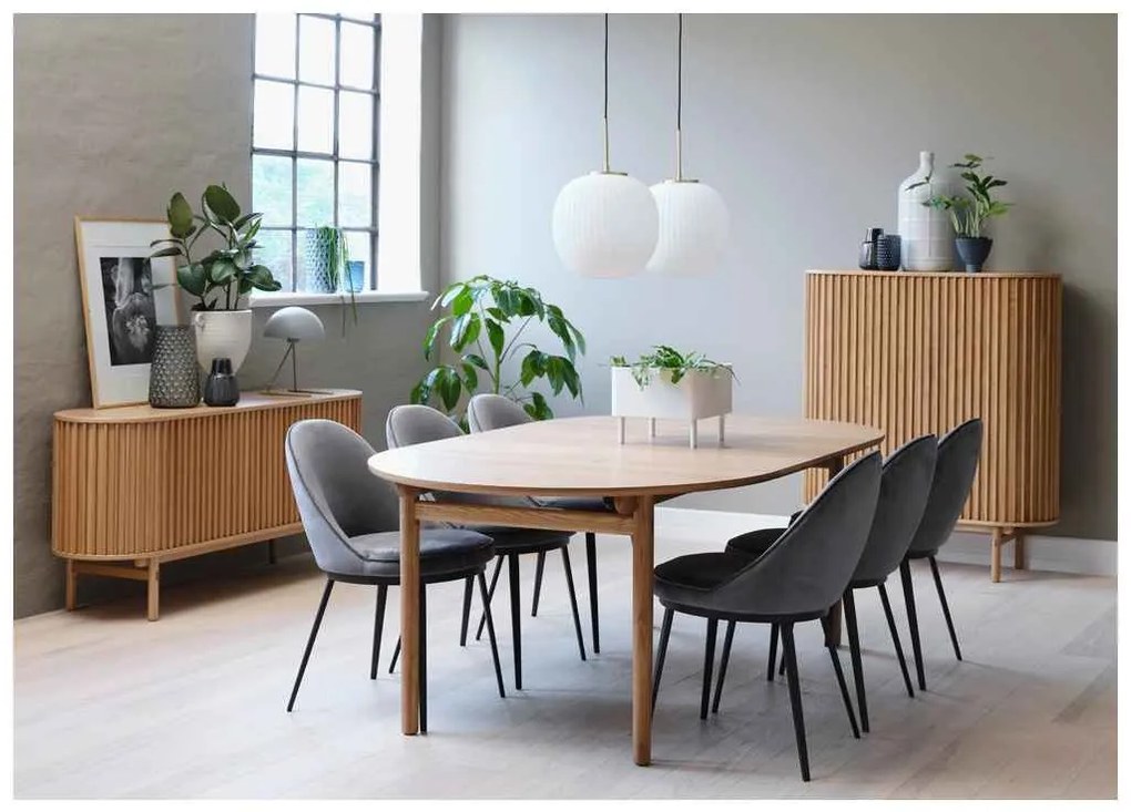 Dizajnový jedálenský stôl Wally 190 - 235cm prírodný dub