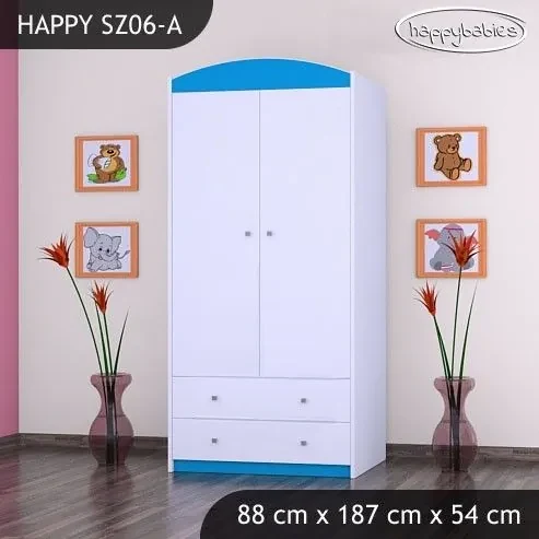 Detská skriňa HAPPY bez motívu - TYP 6A