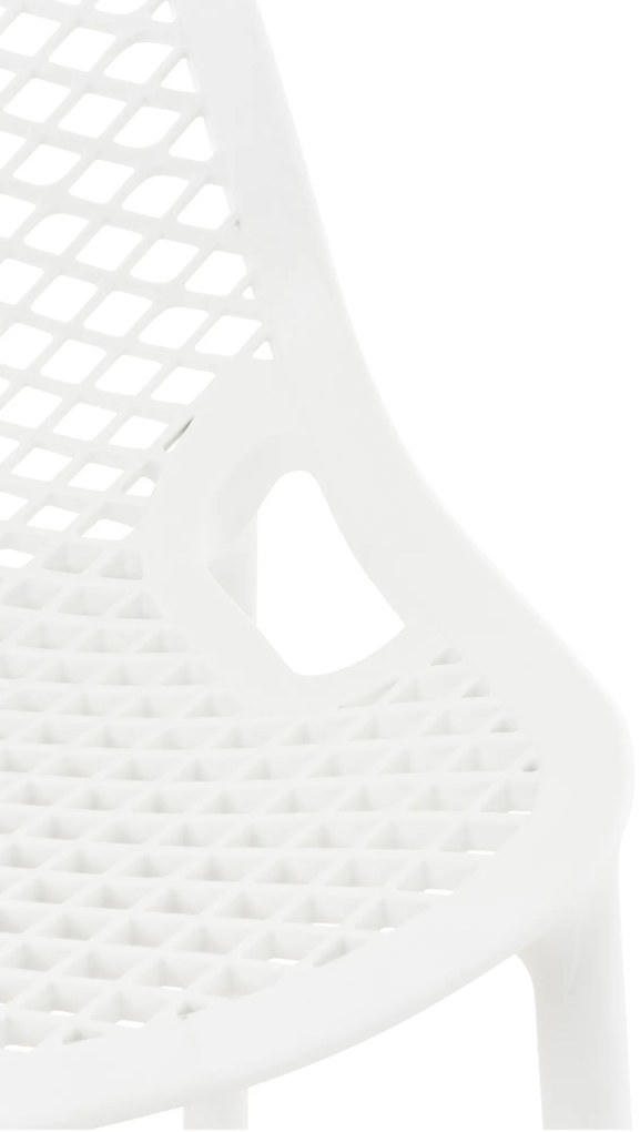 Plastová barová stolička DS10778434 - Biela