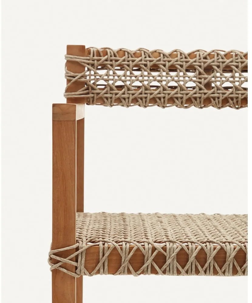 Drevené/ratanové záhradné stoličky v súprave 2 ks v prírodnej farbe Giverola – Kave Home