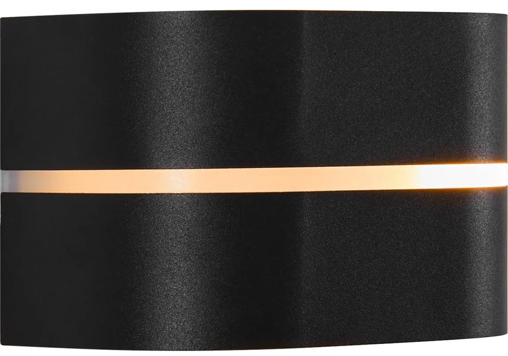 Nordlux - Vonkajšie nástenné svietidlo SIBELIS 1xE27/10W/230V IP44 čierna