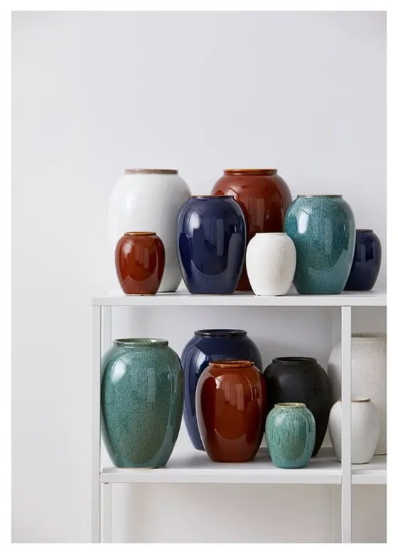 Tmavomodrá kameninová váza (výška 25 cm) Gastro Dark Blue – Bitz