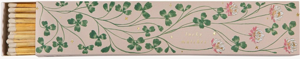 Dizajnová zápalková škatuľka Lucky Clover
