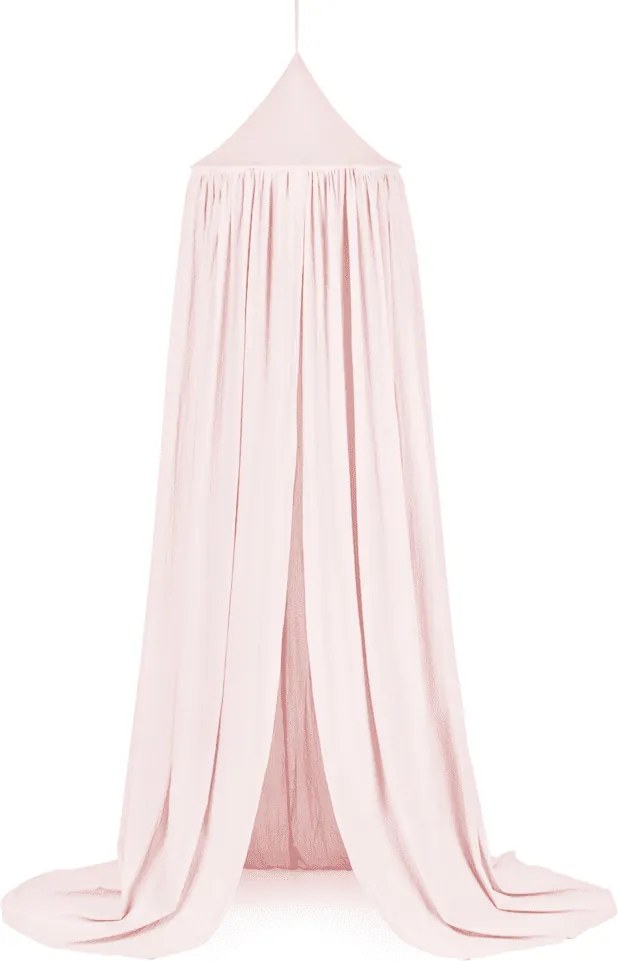 Baldachýn bavlnený púdrovo ružová