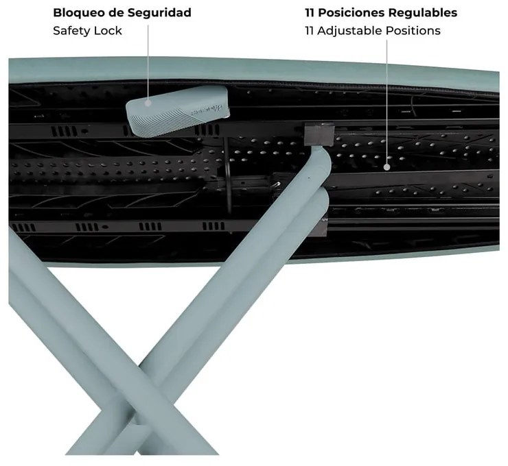 Žehliaca doska 130x37 cm K-Surf Salvia Tube – Rolser