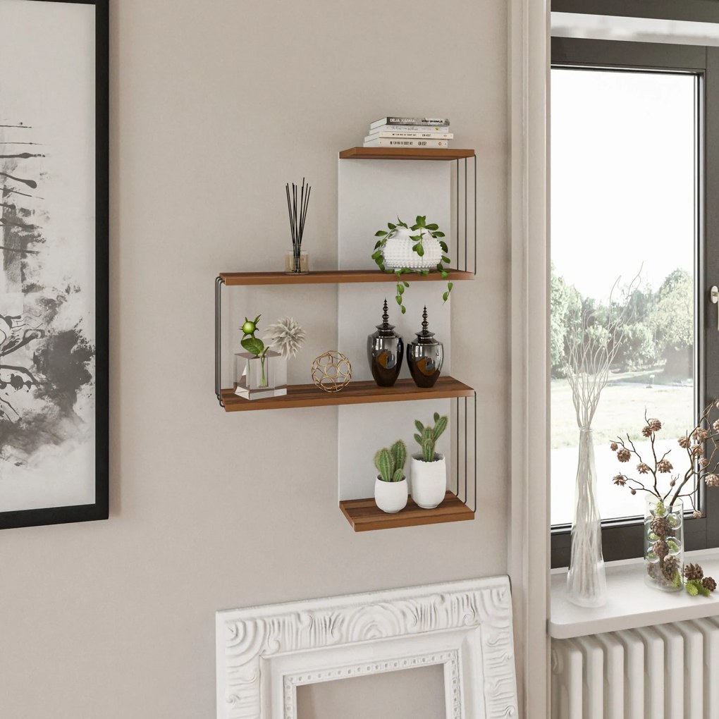 Fali polc Cambel - Walnut