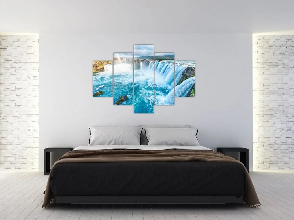 Obraz - Vodopád Godafoss (150x105 cm)
