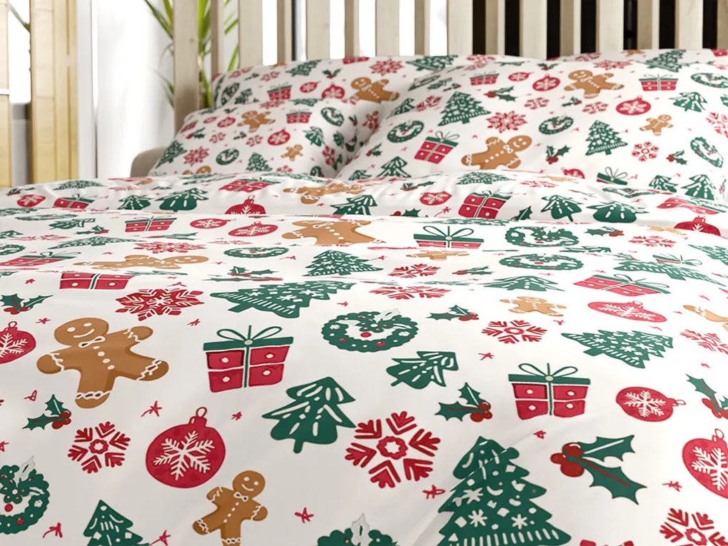 Bavlnené obliečky MERRY MOOD biele Rozmer obliečky: 70 x 90 cm | 140 x 200 cm