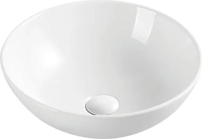 Hydroland Keramické umývadlo na dosku Fiona ø40 cm, biele