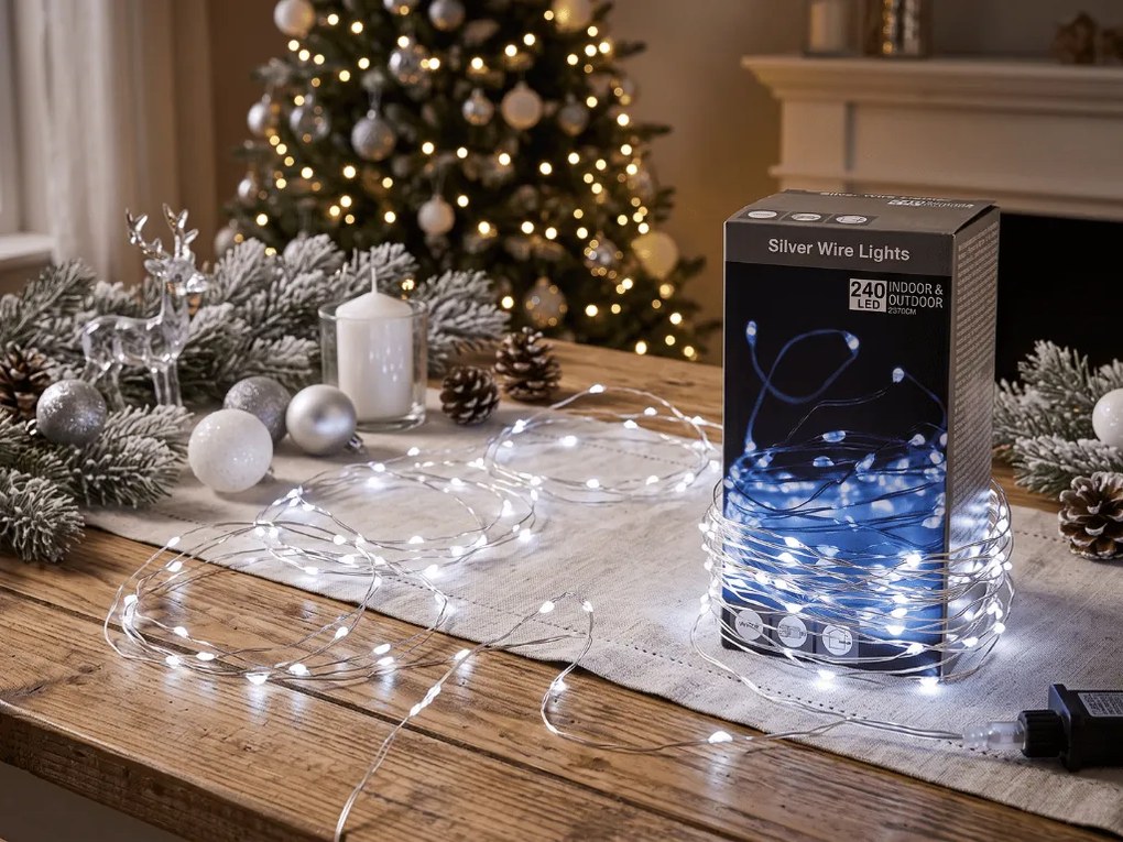 Svetelný reťaz 240 LED vonkajší/vnútorný 23,9 m, biela