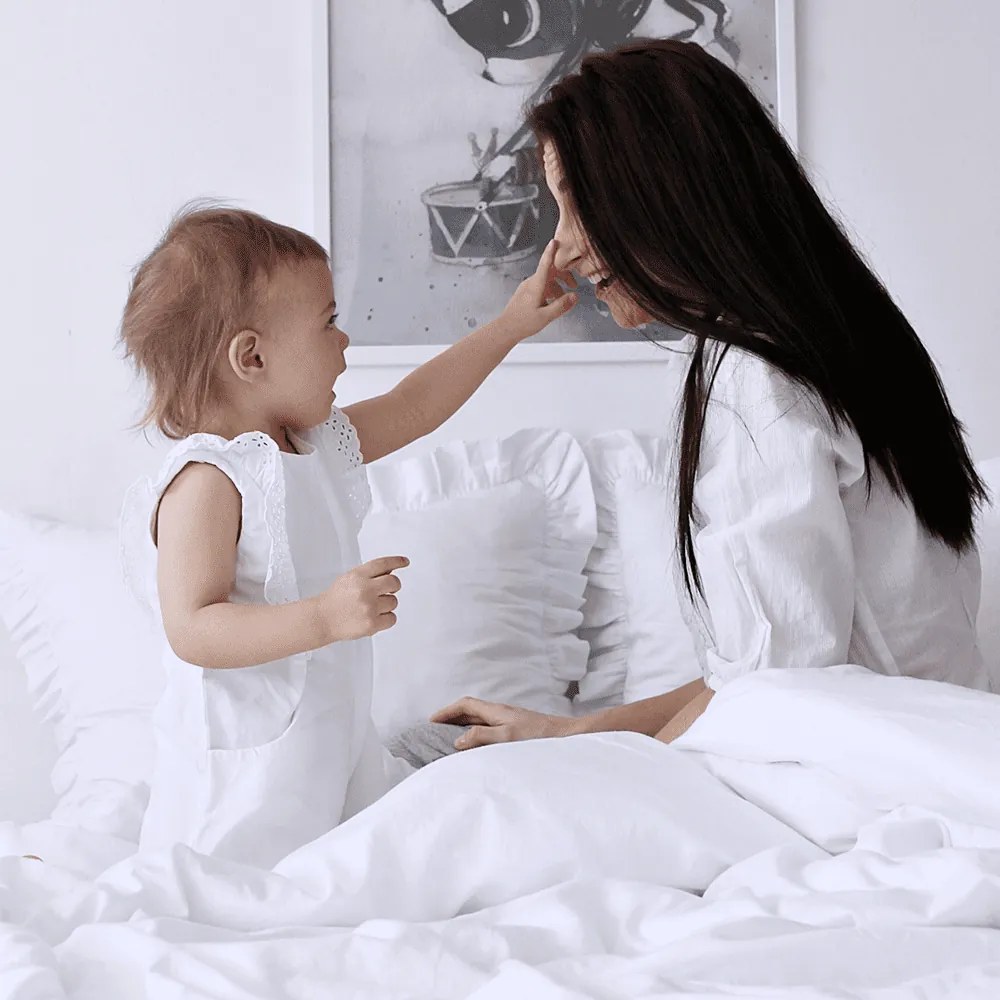 Posteľná bielizeň s volánom – biela Margaret od 140x200 cm 200x220 cm