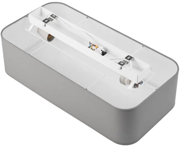 Stropné svietidlo SIRJA SQUARE 2xE27/15W/230V šedá