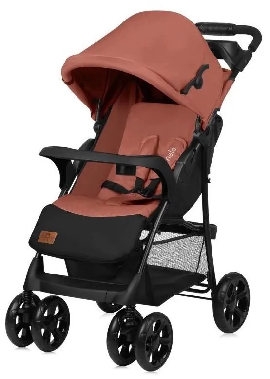 Lionelo - Športový kočík EMMA PLUS tehlová/čierna