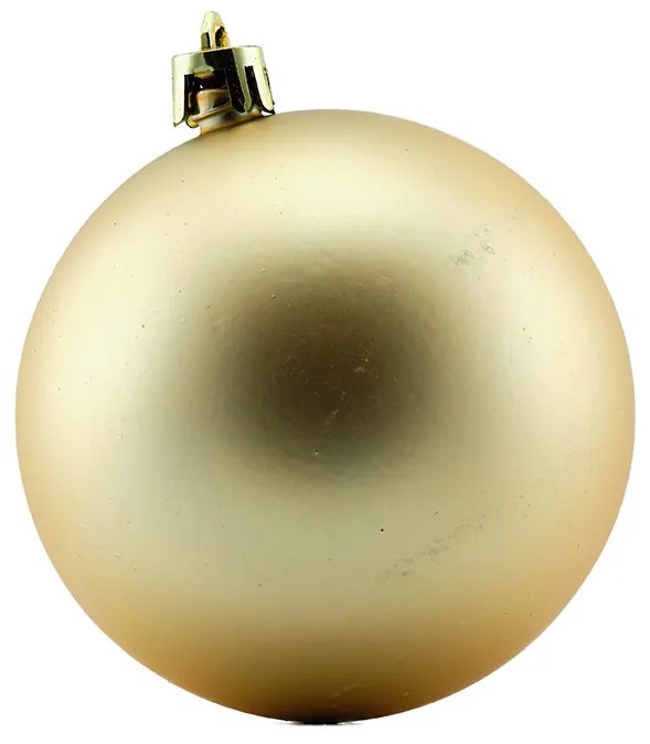 DECOLED Plastové ozdoby, prům. 8 cm, zlatá, 4x vrásková, 4x matná, 4x glitter