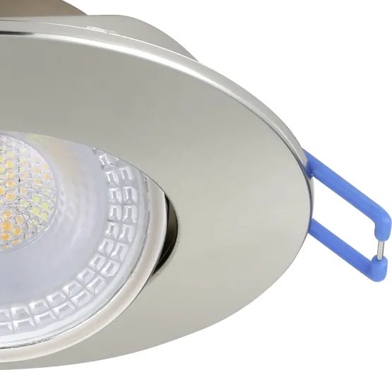 Eglo 300196 - SADA 10× LED podhľadových svietidiel GEDREZ LED/4,9 W/230 V, priemer 9 cm, chróm